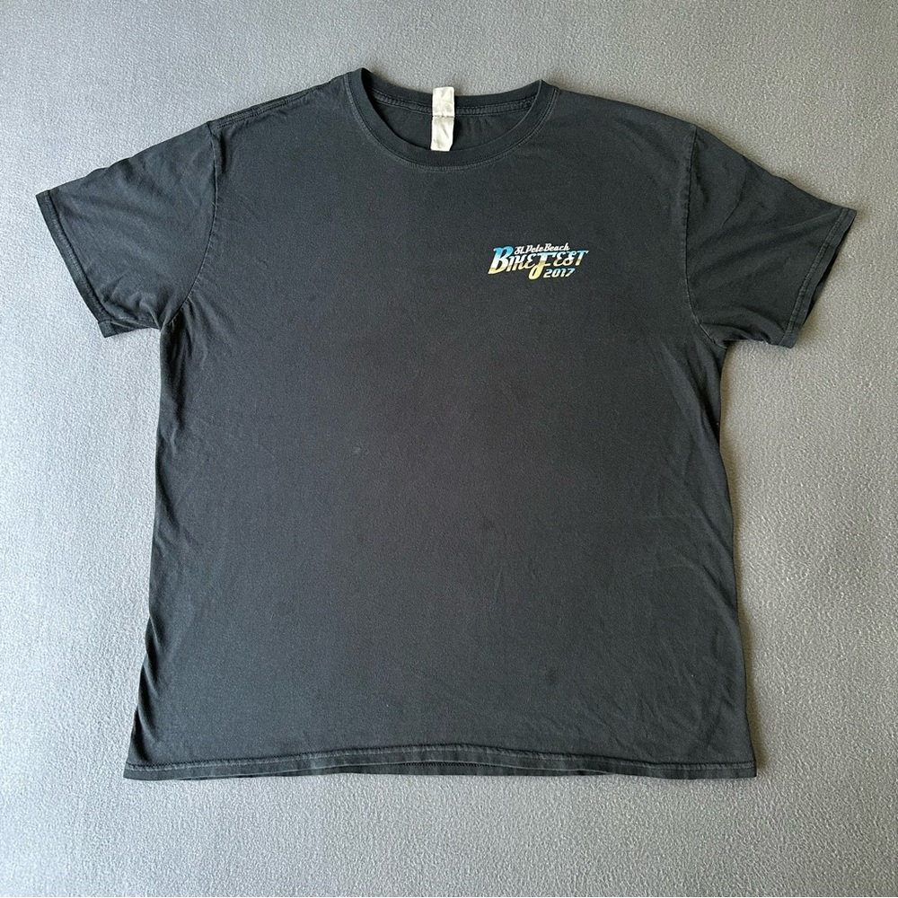 St Petersburg Beach Florida Bike Week Shirt Large Preowned 2017 Motorcycle Shirt